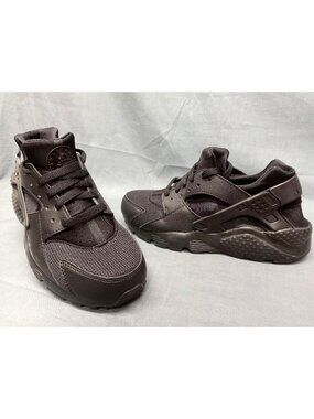Nike Huarache Run (GS) Sneakers Mesh Triple Black Boys Size 4 NEW NO BOX!